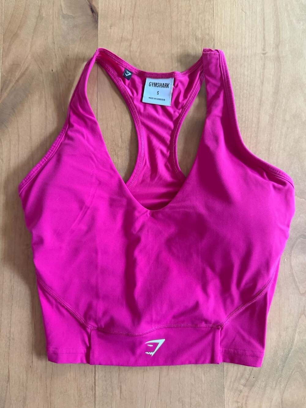 Gymshark Vital Seamless Crop Tank Top Pink Size S